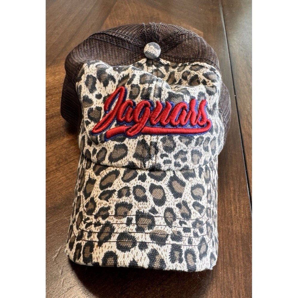 Womens Leopard print Fashion Hat Jaguars Mesh Baseball  Cap